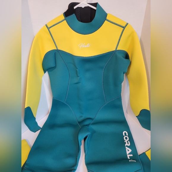 hevto-swim-hevto-neoprene-yellow-and-green-surfing-wetsuit-poshmark